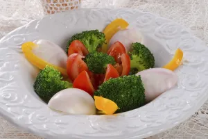 Marbled Eggs Prints: Marbled eggs with vegetables