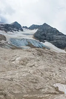 Eastern Alps High Mountain Range Prints: In front of the Marmolada glacier