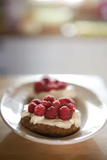 Raspberry Dessert Prints: Mascapone and raspberry cake