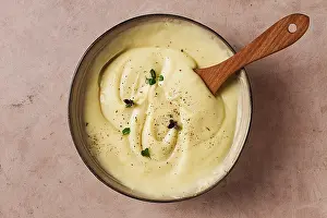 Micro Greenery Prints: Mashed potatoes, with micro greenery and spices