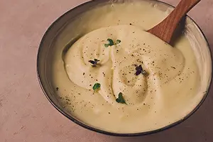 Micro Greenery Prints: Mashed potatoes, with micro greenery and spices