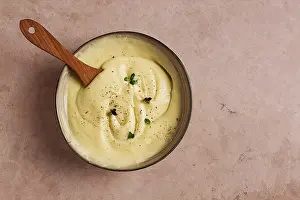 Micro Greenery Prints: Mashed potatoes, with micro greenery and spices