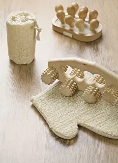 Sponge Prints: Massage Devices and Bath Sponge Print