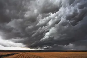 Gloomy Weather Forecast Prints: The massive storm cloud covered the sky