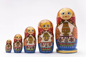 Traditional Russian Souvenir Prints: Matryoschkas