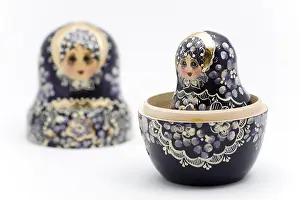 Traditional Russian Souvenir Prints: Matryoschkas