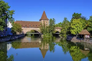 Pegnitz River Views Prints: From the Maxbrucke to the Schlayer Tower on the Pegnitz