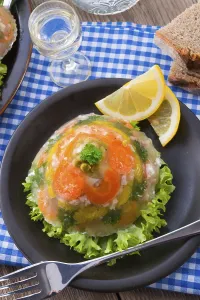 Russian Cuisine Food Prints: Meat aspic