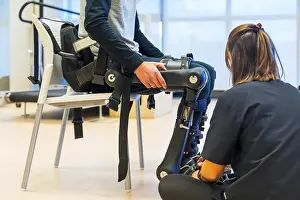 Physical Therapy Exercises Prints: Mechanical exoskeleton