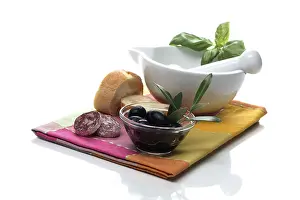 Tabletop Food Photography Prints: Mediterranean snack