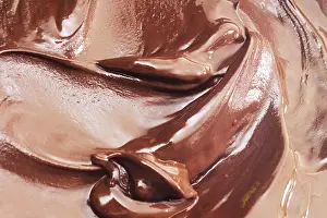 High Calorie Dessert Prints: Melted couverture chocolate