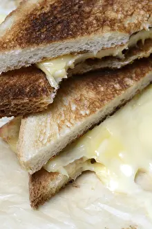 Melted Cheese Prints: Melted processed cheese with toast