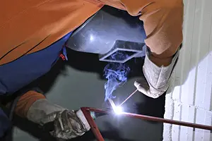Manual Laborer At Work Prints: Metal worker during welding work