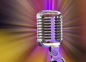 Empty Recording Studio Prints: Microphone