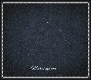 Night Sky Astronomy Prints: Microscopium star constellation