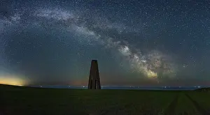 Milky Way Galaxy View Prints: Milky Way over The Daymark, Devon