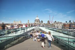Millennium Bridge England Prints: Millenium Bridge and St Paul's Cathedral