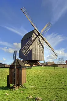 Windmills In North Germany Prints: Two mills