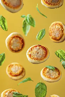 Margherita Pizza Prints: Mini pizzas, Margherita, Basil