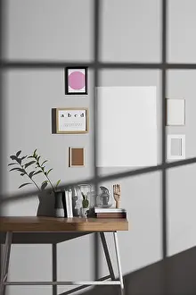 Modern Living Space Prints: Minimalist interior design