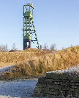 Winding Tower Germany Prints: Former mining tower of the Erin Colliery in winter