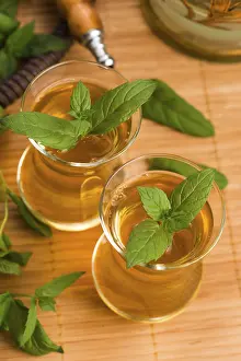 Deserted Table Setting Photos Prints: Mint tea
