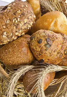 French Baguette Style Prints: Mixed bread rolls