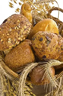 Freshly Baked Bread Prints: Mixed bread rolls