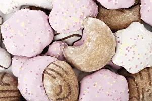 Gingerbread Biscuits Prints: Mixture of gingerbread biscuits
