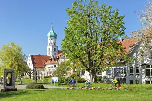 Defensive Work Central Europe Prints: Moated castle peninsula with St