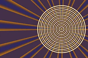 Modern Abstract Background Prints: Modern background with circles