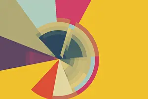 Modern Background Prints: Modern background with circles