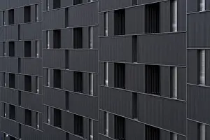 Modern Cityscape Prints: Modern building featuring a distinct
