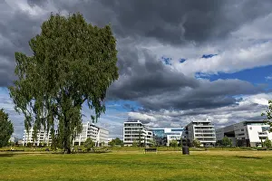 Finland Prints: Modern Office Building Print in Helsinki Downtown, Finland