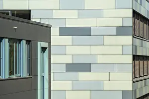 Images Dated 19th July 2024: Blue Grey Building Print