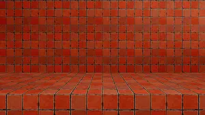 Empty Studio Background Prints: Empty modern studio table room background