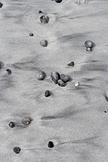 Black And White Beach Scene Prints: Molnes on Vigra