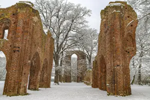 Historic Sacral Building Prints: Monastery ruins