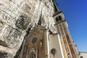 Sacred Building In Europe Prints: Monastery on a slope in a gorge