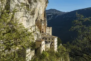 Madonna Della Corona Italy Prints: Monastery on a slope in a gorge