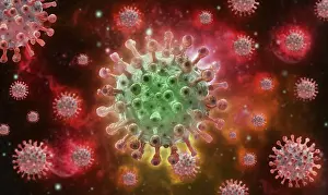 Risk Of Infection Disease Prints: Monkeypox Virus, Monkeypox Virus Background