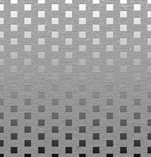 Empty Full Format Image Prints: A monochrome geometric pattern of interlocking squares transitioning from light to dark