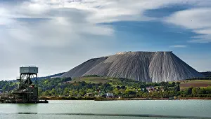 Central Europe Industrial Site Prints: The Monte Kali tailings pile in Thuringia