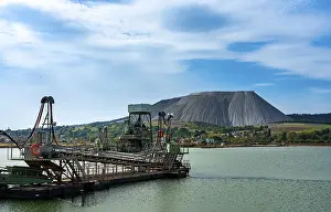 Thuringia Germany Landscape Prints: The Monte Kali tailings pile in Thuringia