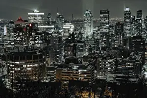 Framed Print : Montreal Night View Print - Quebec, Canada Framed Print : Montreal Night View Print - Quebec, Canada