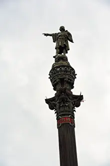 Dark Atmosphere Photography Prints: Monument to Christopher Columbus