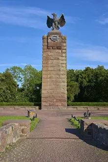 Baltic Sea Seaside Resort Prints: Monument with eagle on a pedestal