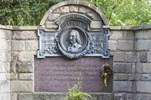 German Poet Statue Prints: Monument to Friedrich Holderlin