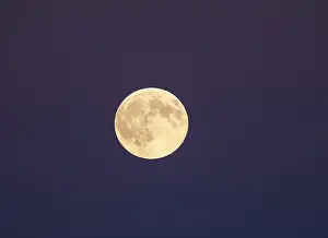 Full Moon Night Sky Prints: Full moon with cloudless night sky