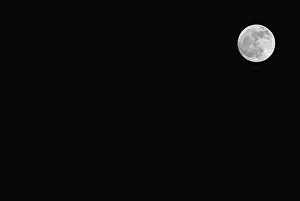 Full Moon Image Prints: Moon Against a Dark Sky
